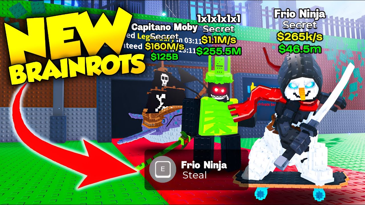 Roblox Steal a Brainrot Funny Moments - TUNG TUNG SAHUR #10 (MEMES)