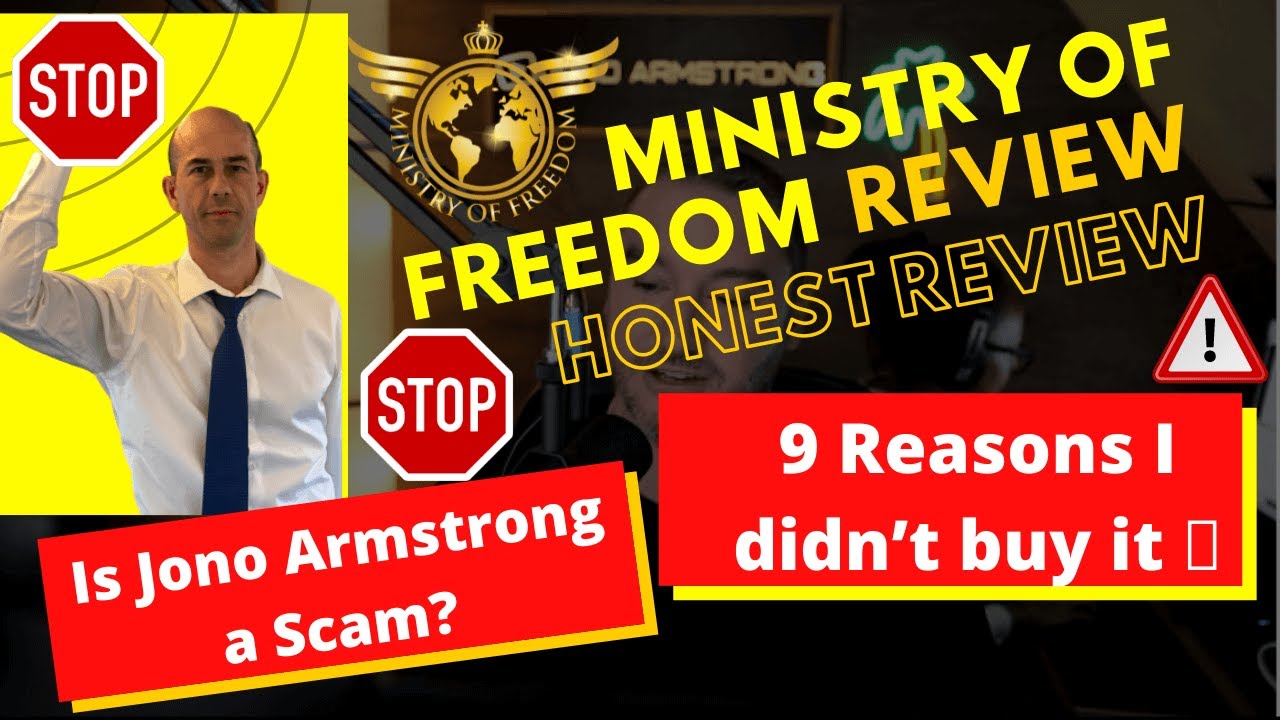 Ministry of Freedom Review ❌  Is Jono Armstrong a Scam? ⛔️  9 Reasons I didn&rsquo;t buy it ⛔️