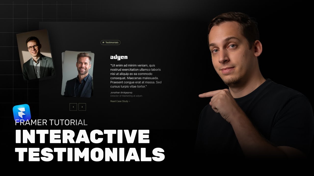 Interactive Testimonial Card Animation in Framer (Full Tutorial)