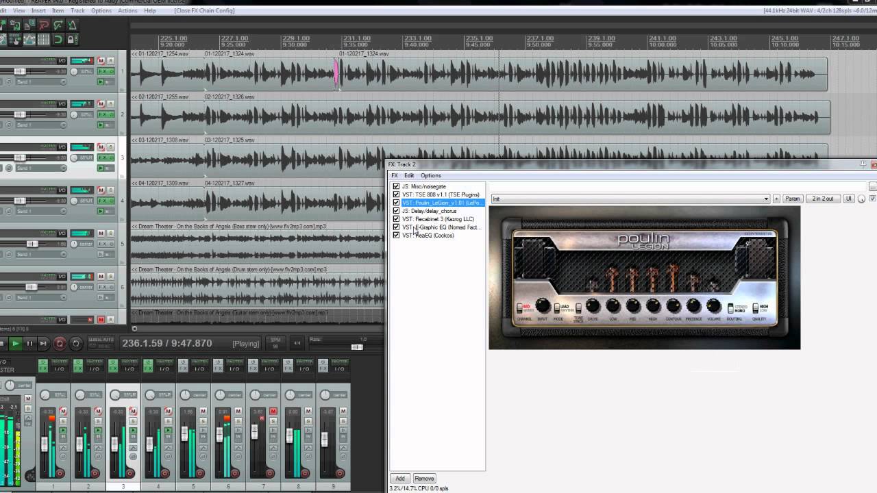 Poulin Le456/Legion + Recabinet 3 Test +TSE 808 v 1.1 Test
