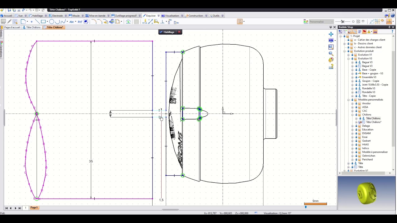Élaborer un Avant Projet d'Etude de Fabrication A.P.E.F. avec TopSolid