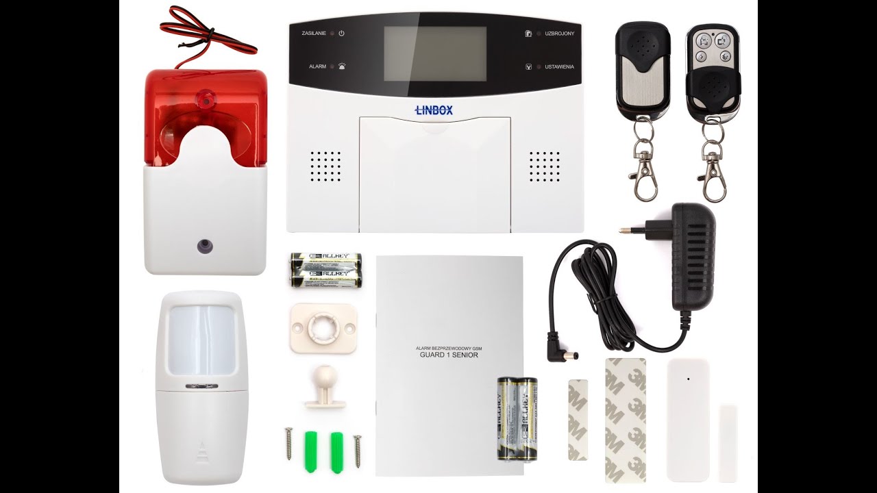 Alarm GSM Linbox GUARD 1 Senior - Podstawowa konfiguracja