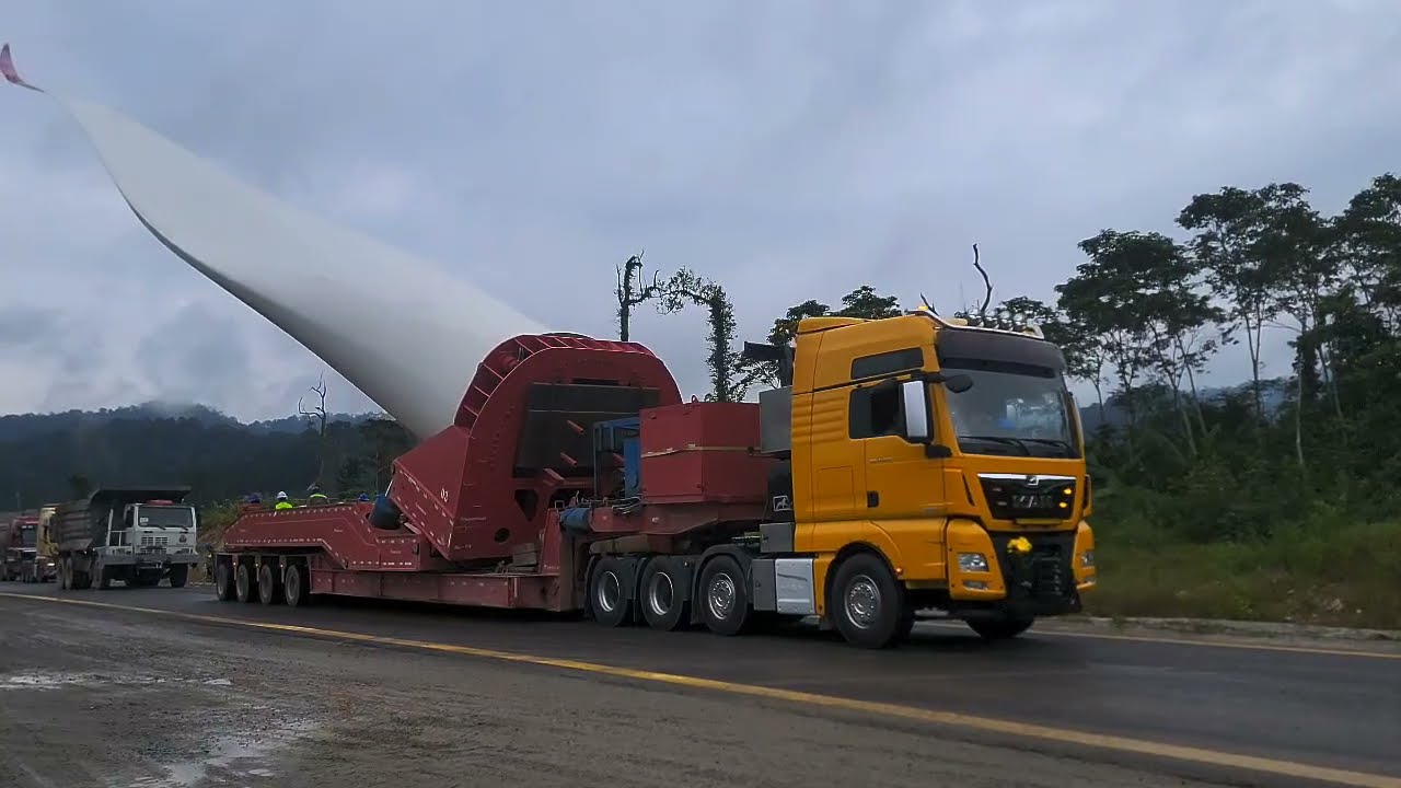 Đầu kéo Man kéo cánh điện gió siêu khoẻ #automobile #daukeoman #daukeo #dauman 