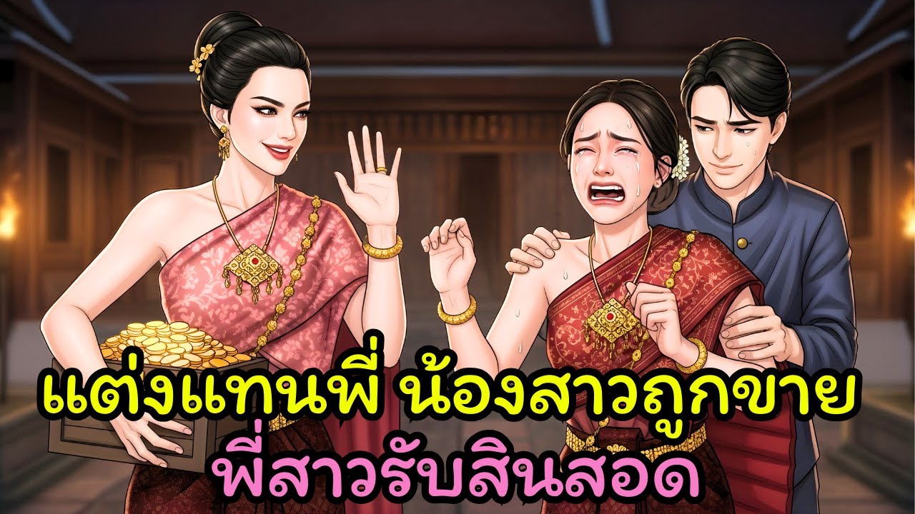 [นิทานสอนใจ] น้องสาวถูกขายให้พ่อค้าใจทราม! พี่สาวหัวเราะเยาะบนกองเงิน