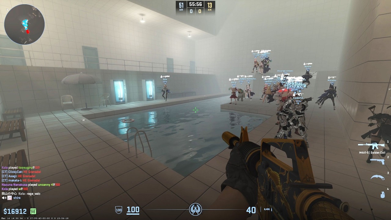 CS2 Zombie Escape ze_pools_p на сервере PSE