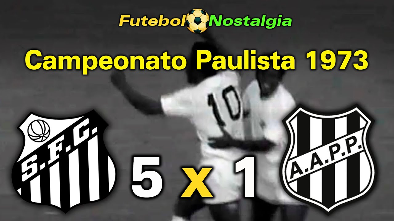 Santos 5 x 1 Ponte Preta - 20-05-1973 ( Campeonato Paulista )