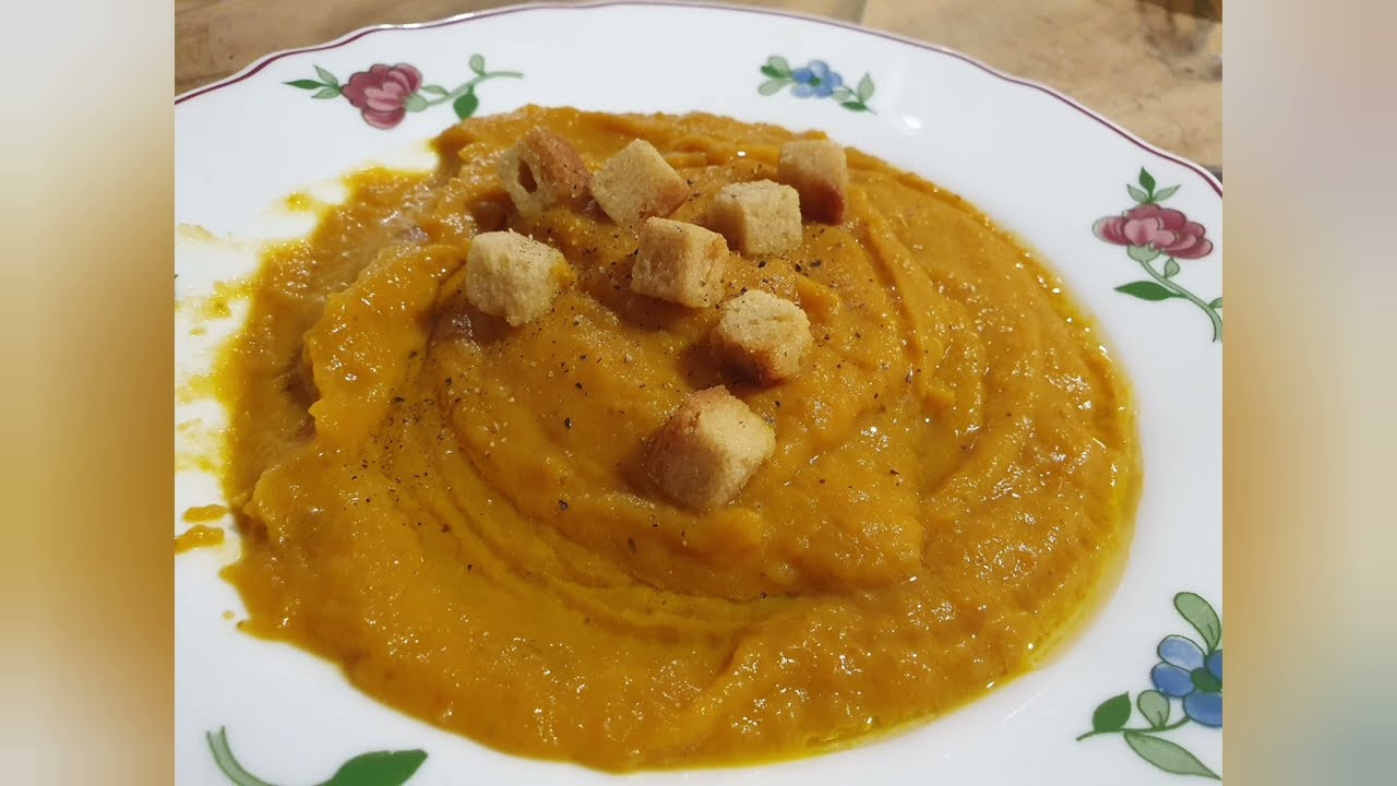 DELICIOSA CREMA DE BONIATOS ASADOS Y ZANAHORIA