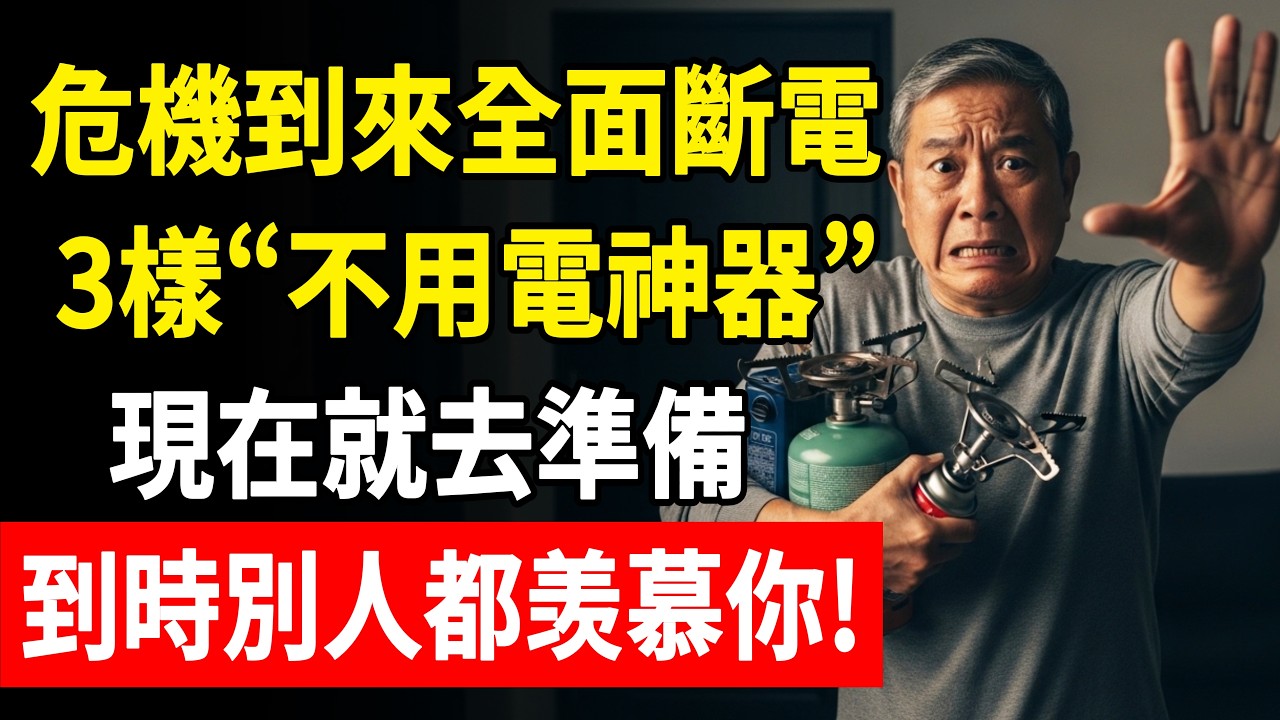 危機到來全面斷電，3樣“不用電神器”，現在就去準備，到時別人都羡慕你！#生活智慧 #養老生活 #斷電