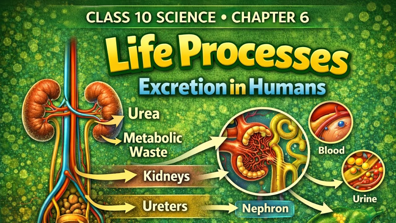 Excretion in Humans | Life Processes | Class 10 Science | Chapter 6@PadhaiCrow-i8f 