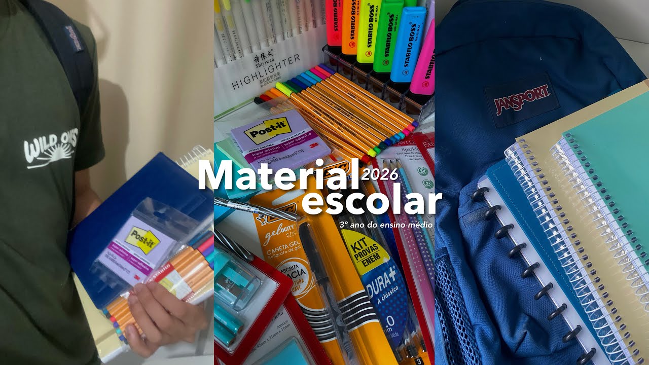 Meu material escolar 2026 | Petherson studies