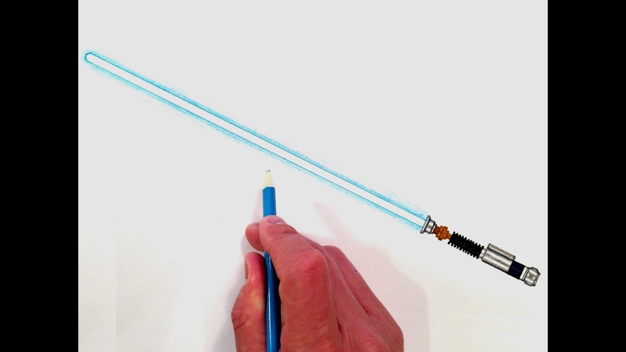 How to Draw Obi Wan Kenobi's Lightsaber