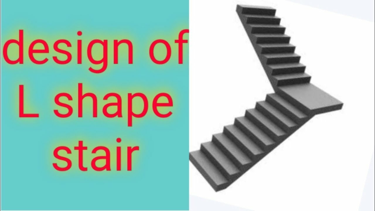 design of L shape stair.