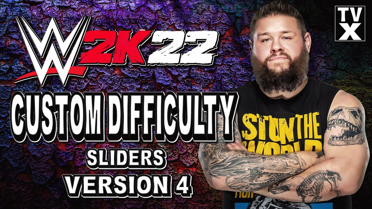 How To Make WWE 2K22 Harder and More Difficult!! | WWE 2K22 Custom Difficulty Settings (Ver.4)