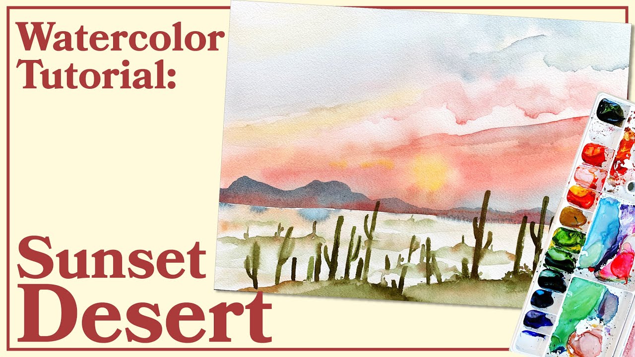 You can paint THIS Sunset Desert... I know you can...