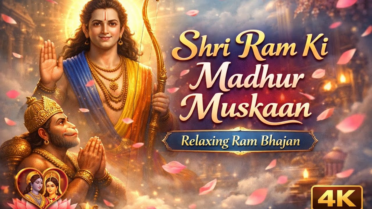 Shri Ram Ki Madhur Muskaan Relaxing Ram Bhajan with Shri Hanuman | Peaceful Devotional #ram 🪷
