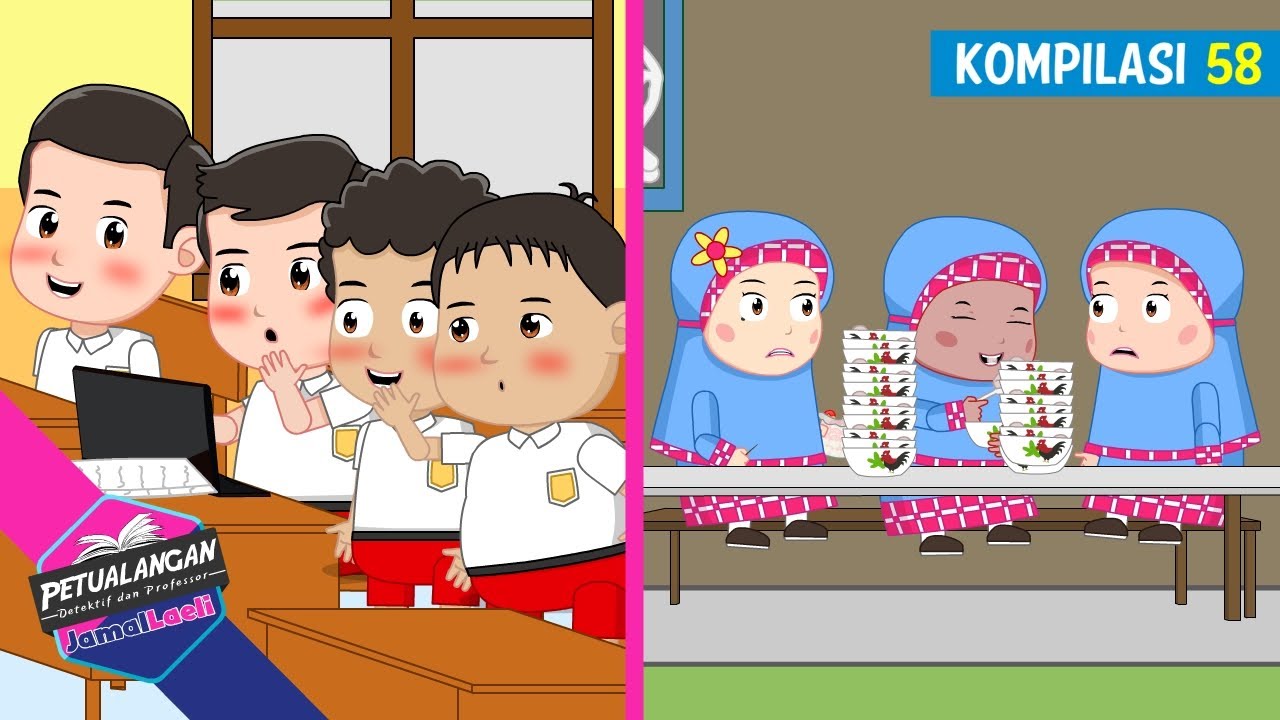Petualangan Jamal Laeli Kompilasi 58⌛Profesor⌛Detektif⌛Ensiklopedia Anak⌛PJL