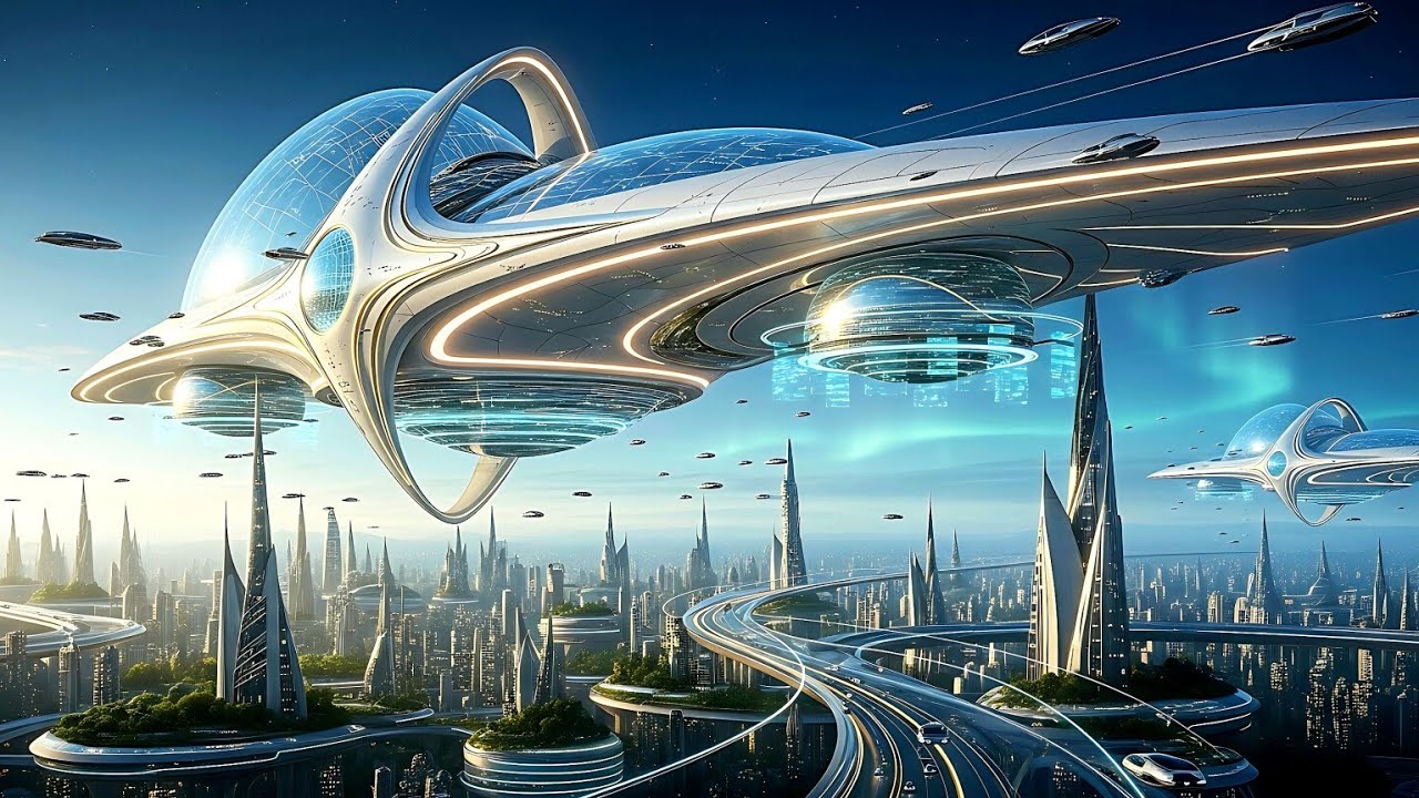 Future Sci Fi City Year 2050 | AI Video