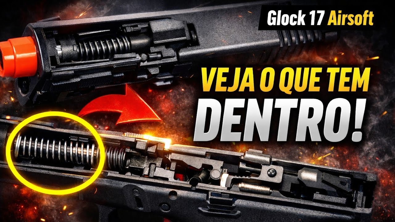 DESMONTEI A GLOCK AIRSOFT E ME SURPREENDI! (Limpeza e Montagem)