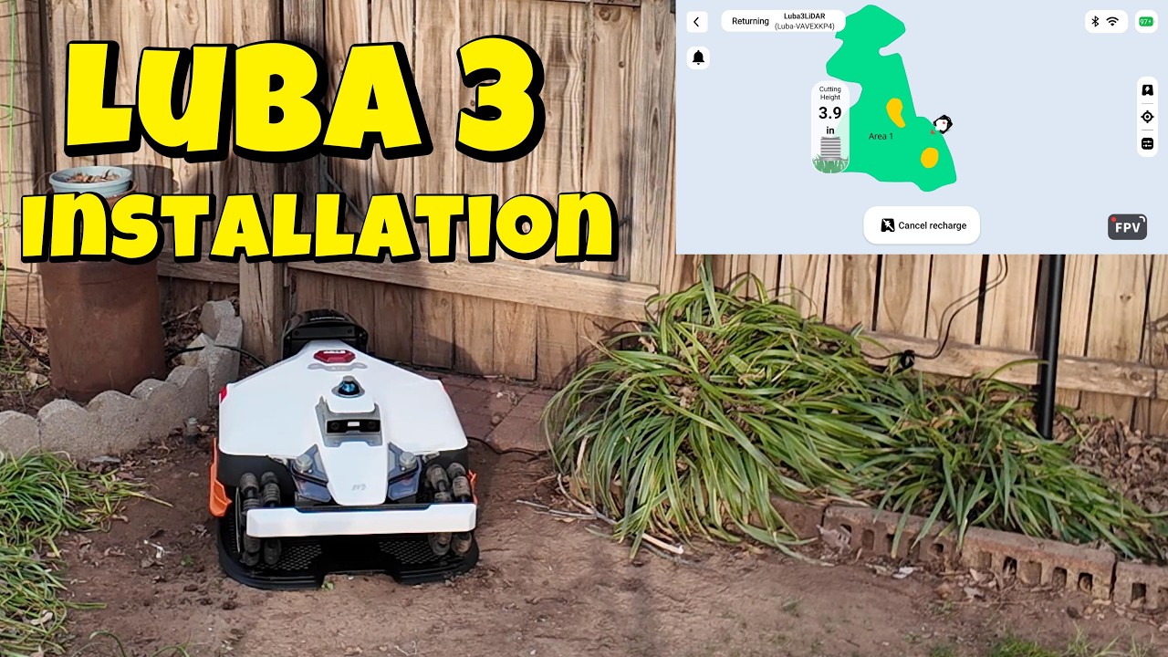 Mammotion Luba 3 LiDAR Installation and Setup