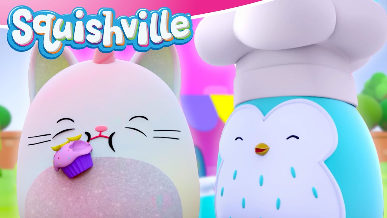Let's Bake Cupcakes! + More Cartoons For Kids | Squishville - Storytime Companions