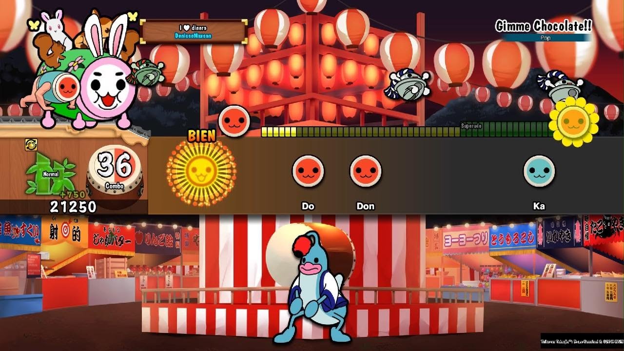 Gimme chocolate Combo completo - Taiko no Tatsujin: Drum Session!