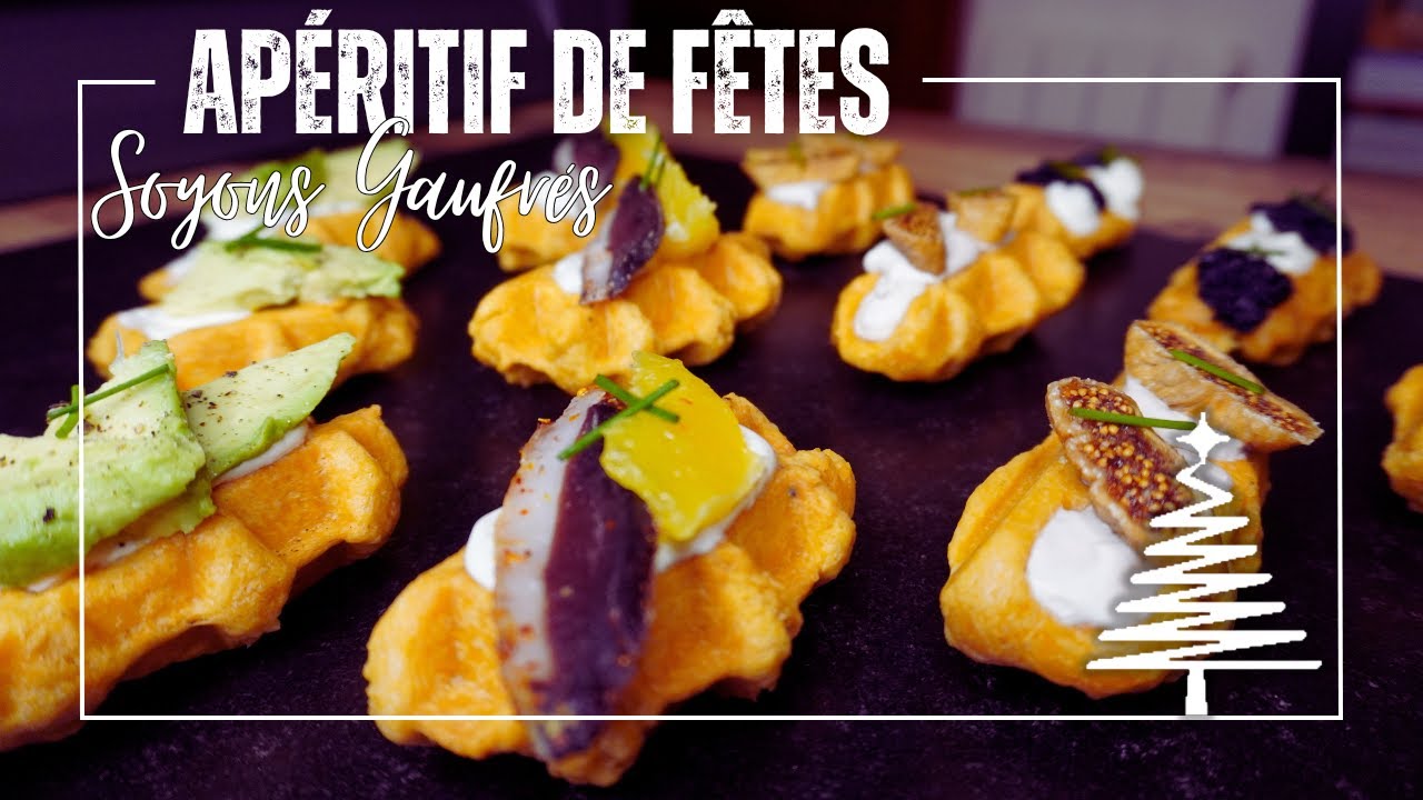 🎄APÉRITIF DE FÊTES soyons gaufrés  | À La Maison Avec Leslie