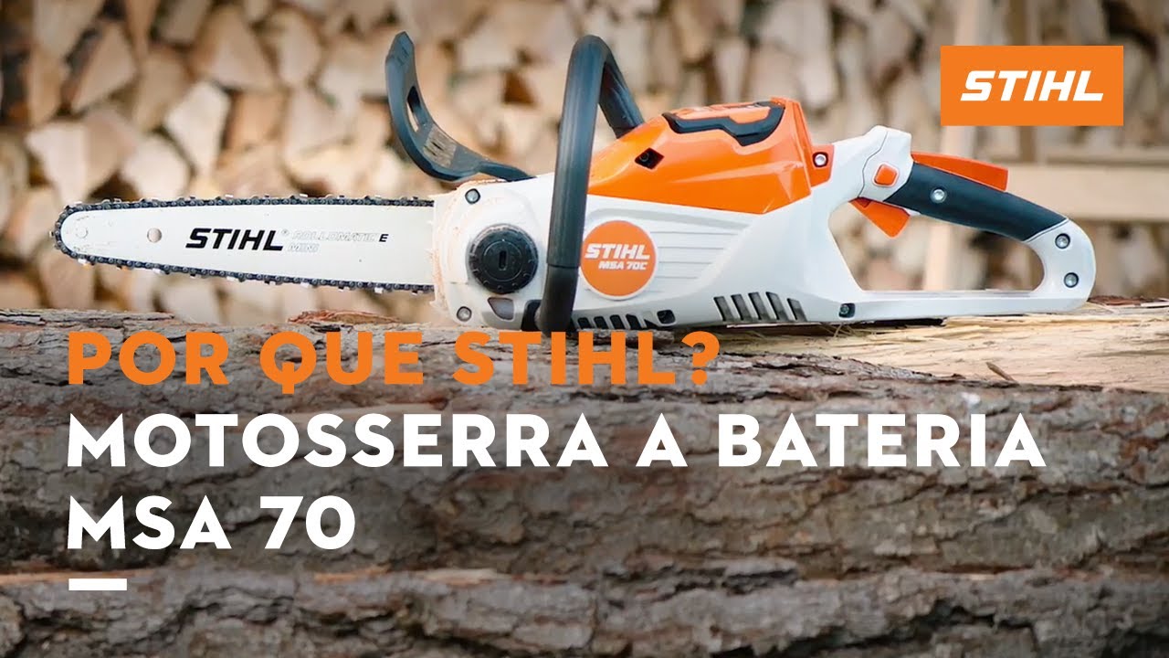 NOVA MOTOSSERRA A BATERIA MSA 70 | Por que escolher STIHL?