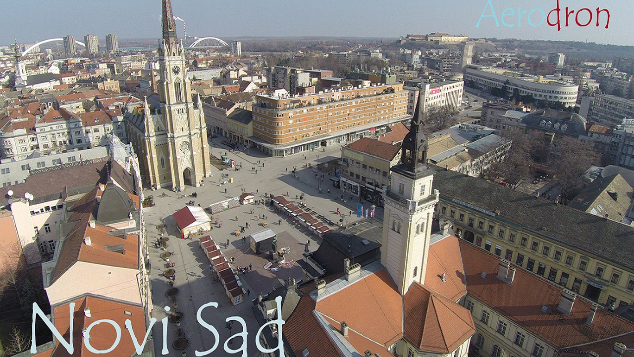 Novi Sad center from the air * DJI Phantom 2 - GoPro Hero 3+ * Novi Sad centar iz vazduha