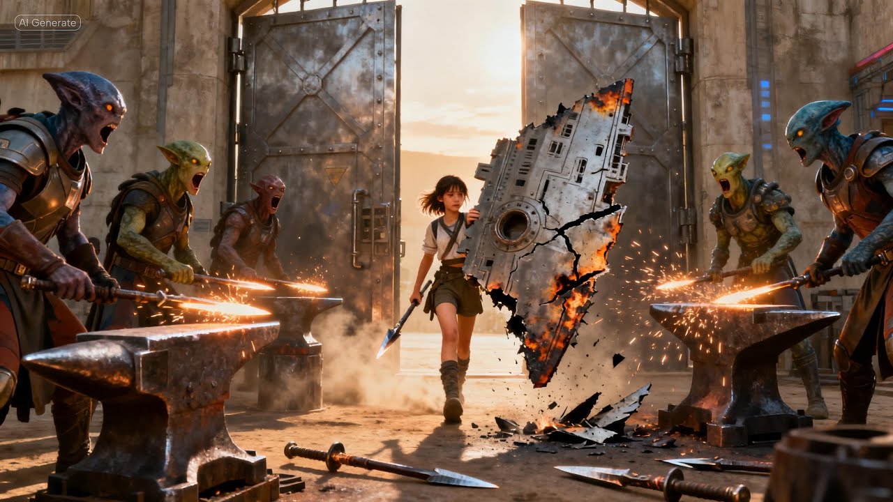 They Crafted Steel Spears for Training — The Human Girl Walked In Holding a Shattered Warship Plate
