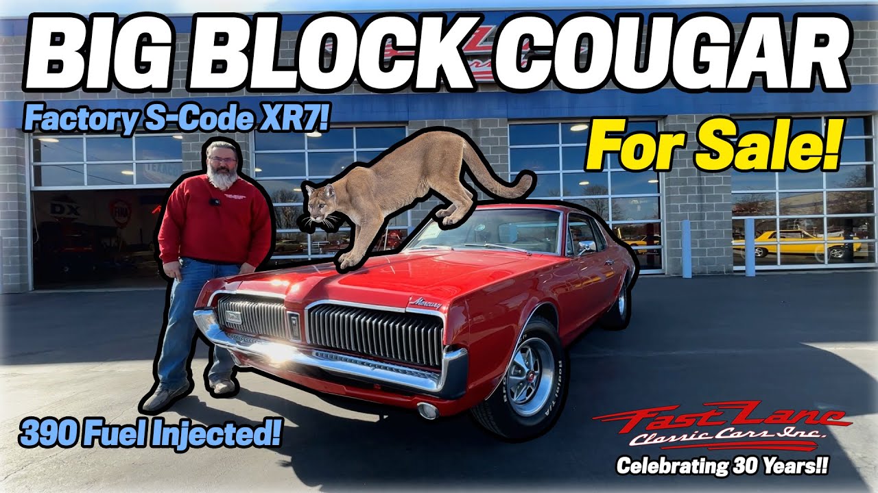 1967 Mercury Cougar S-Code XR7 For Sale at Fast Lane Classic Cars!