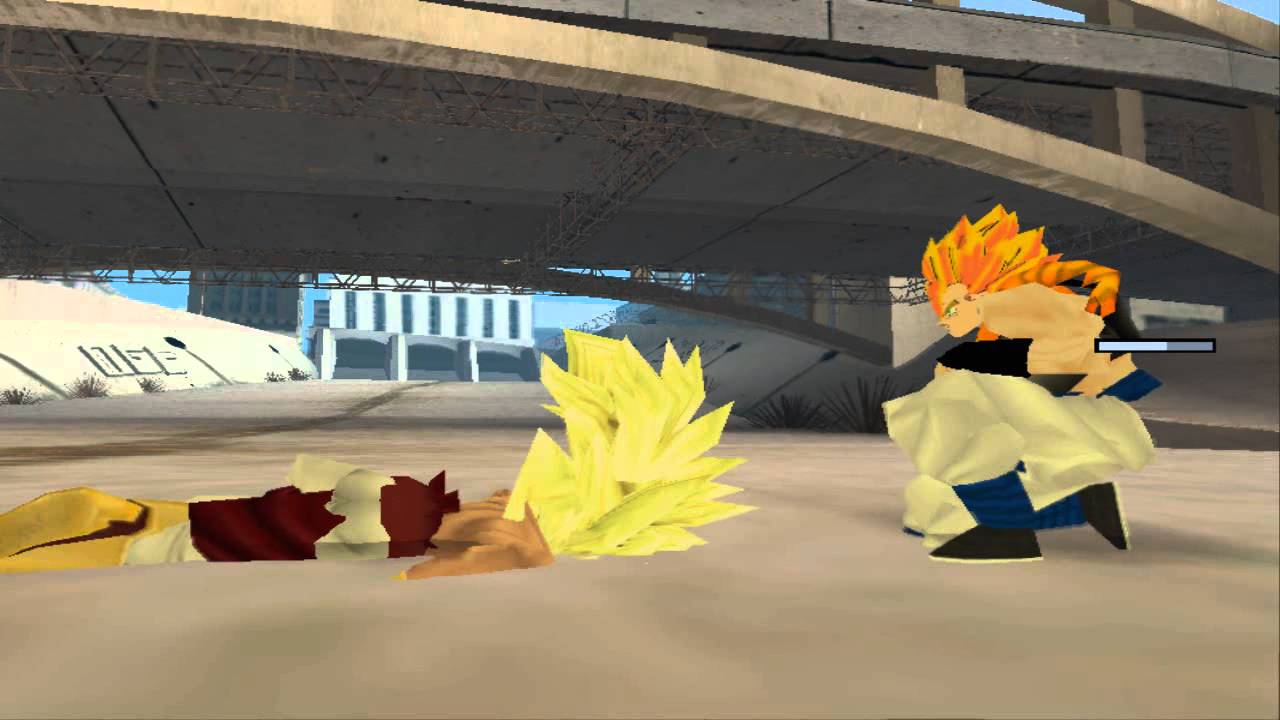 Loquendo GTA san andreas-  cj vs goku (parte 5)