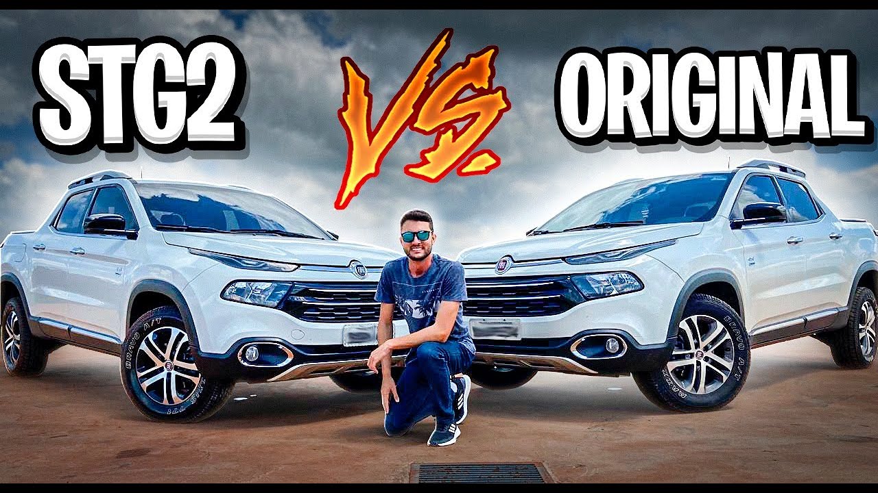 RACHA ENTRE FIAT TORO STG2 vs TORO ORIGINAL ** quem venceu ?? **