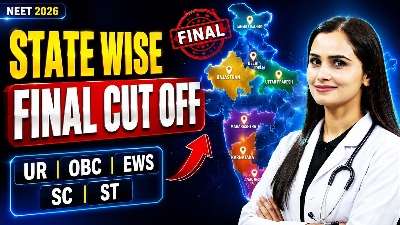 🔥 NEET 2026 State Wise Cutoff | UR, OBC, EWS, SC & ST | Govt MBBS Safe Rank