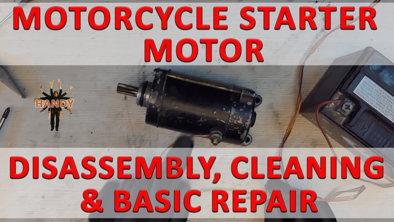 Motorcycle Starter Motor – Disassembly, Cleaning & Basic Repair (DIY Tutorial)