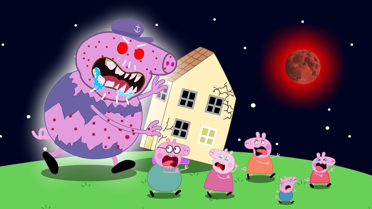 Peppa's Dad Is Angry??? Find shelter quickly!!! Peppa Pigggg Funny Animation