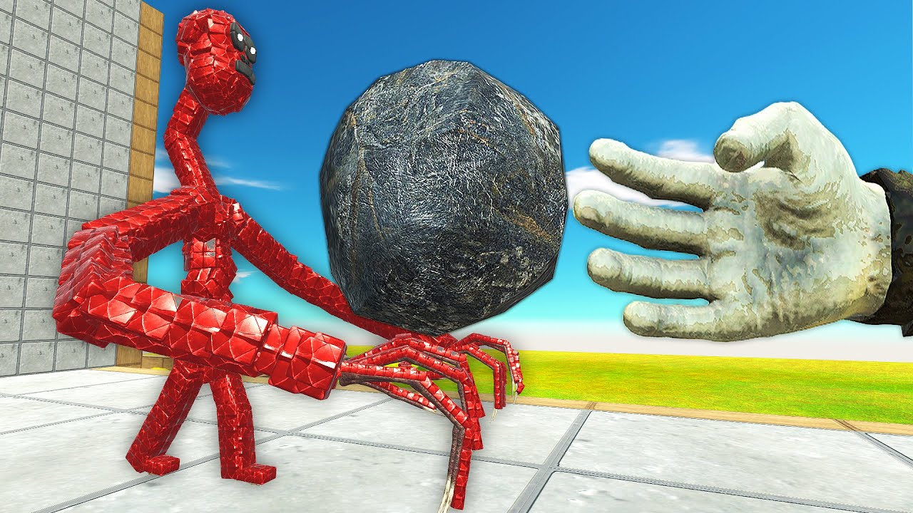 GIANT STONE VS MECHA UNITS - Animal Revolt Battle Simulator