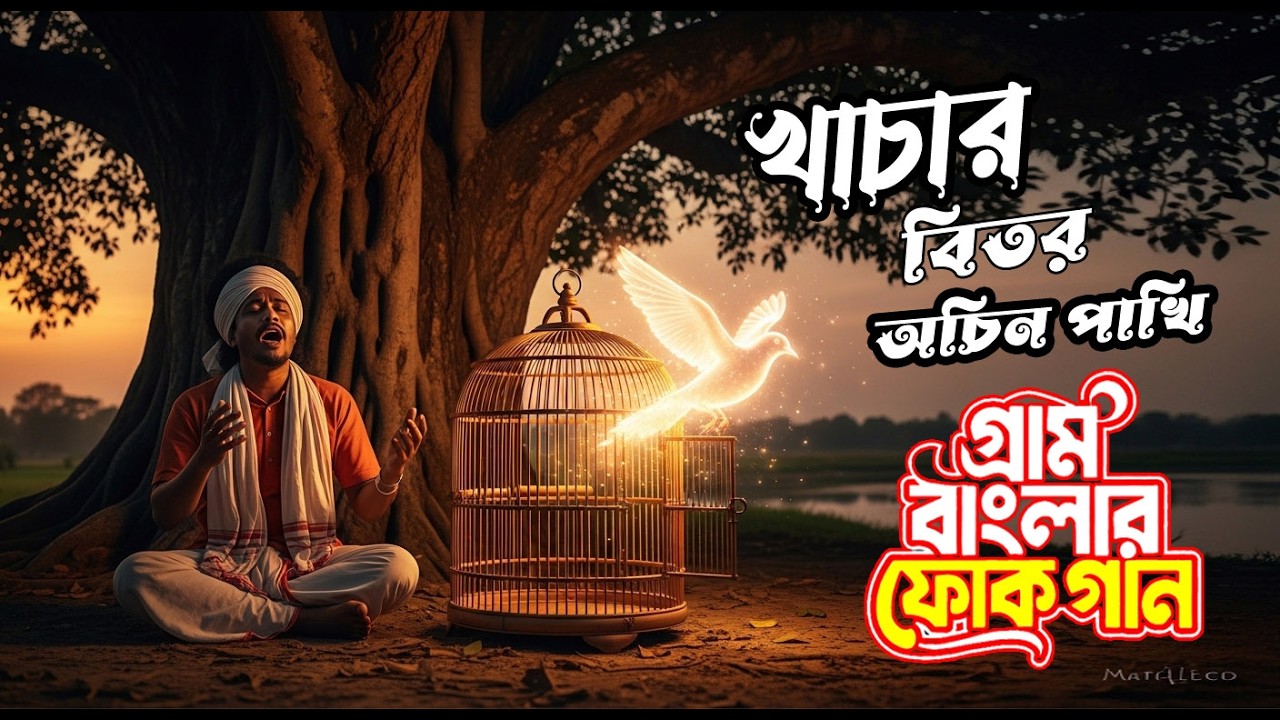 Bangla Song | Khachar Bhitor Ochin Pakhi | Bangla Folk | FOLK COVER BD