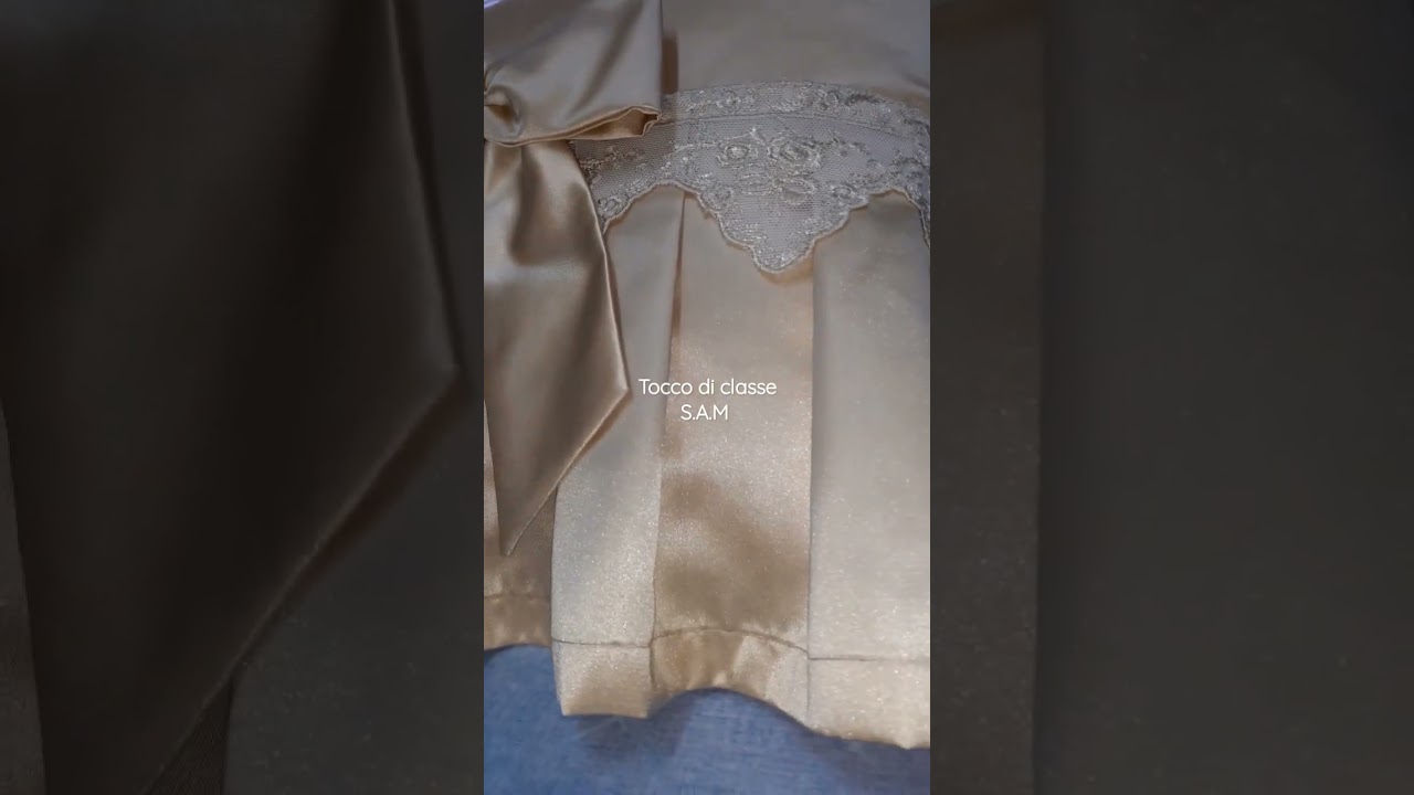 Cuscino coordinato alla tenda e le cadute del video precedente #cuscini #eleganza #pizzo #tulle