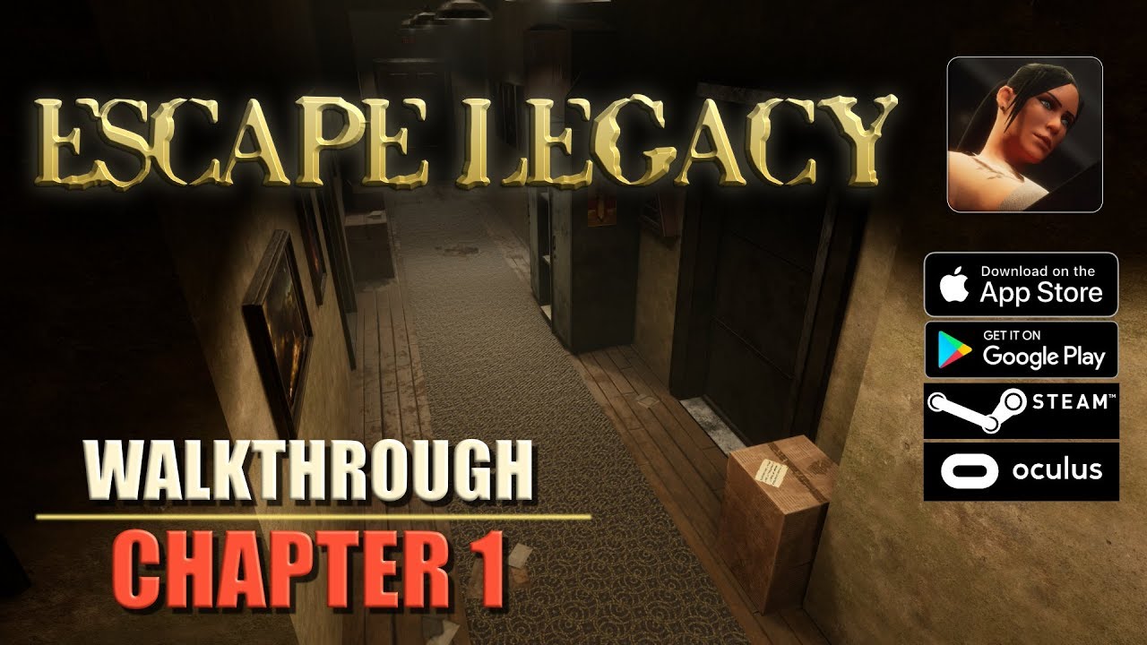 Escape Legacy Chapter 1 Walkthrough Ancient Scrolls Level 1 iOS/Android/PC/Oculus/Cardboard 3D VR HD