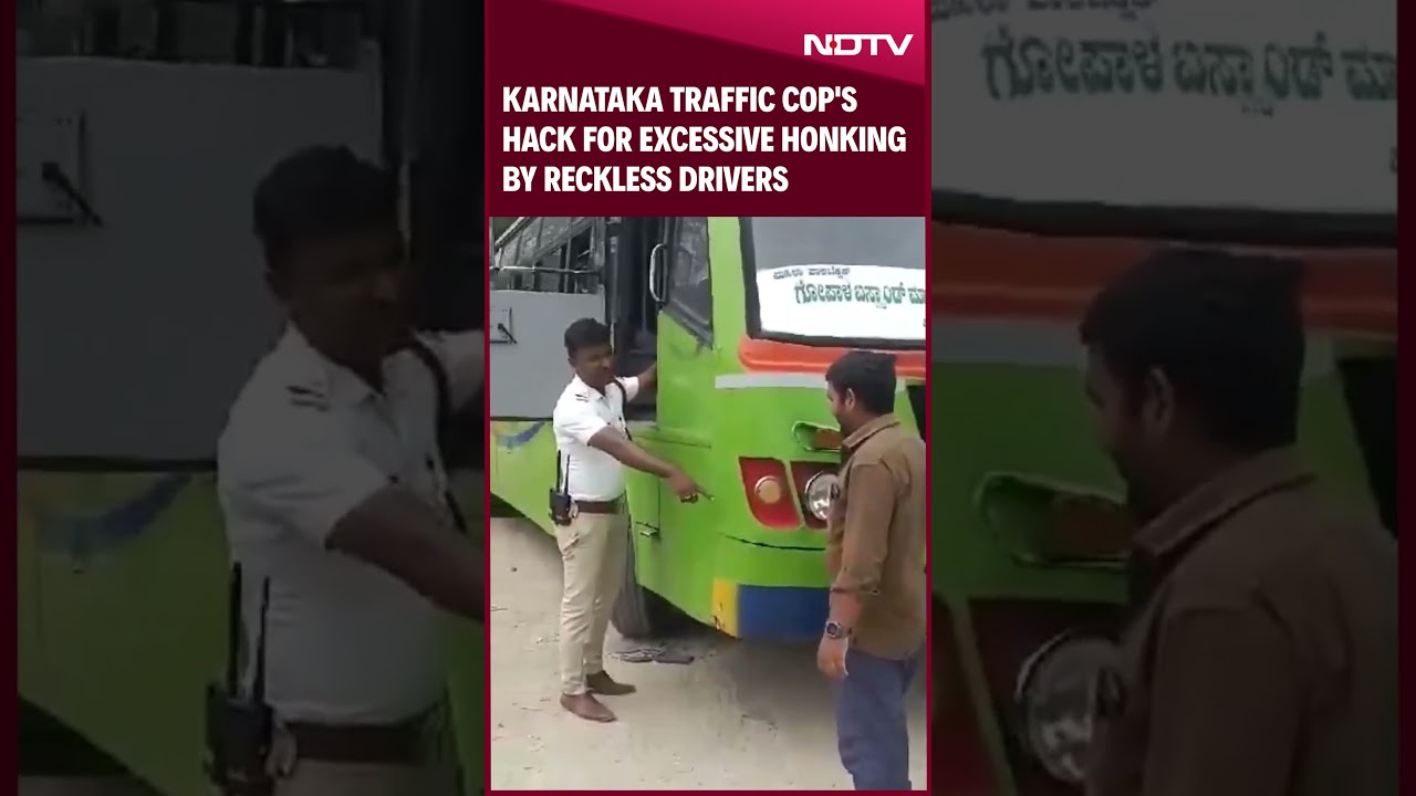 Karnataka Traffic Cop's Hack For Excessive Honking By Reckless Drivers Is Viral