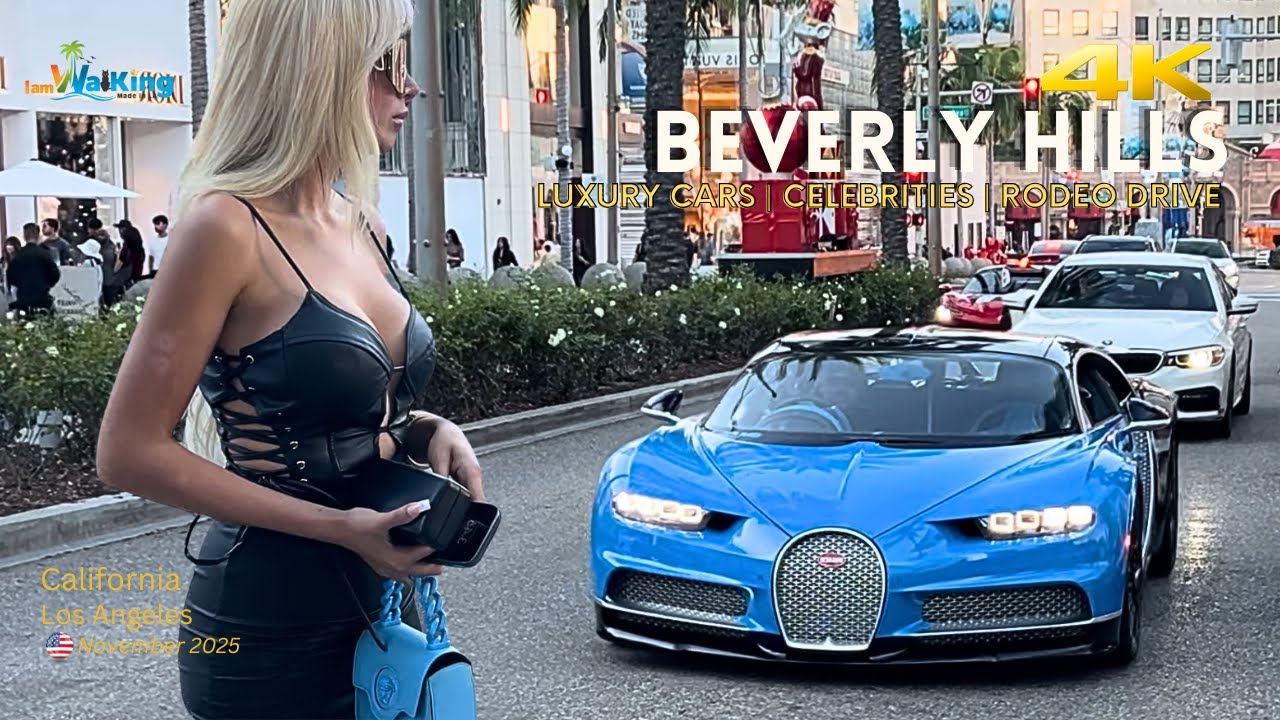 Beverly Hills 🇺🇸 Stylish People 💃🏻 EXOTIC Cars 🏎️ California