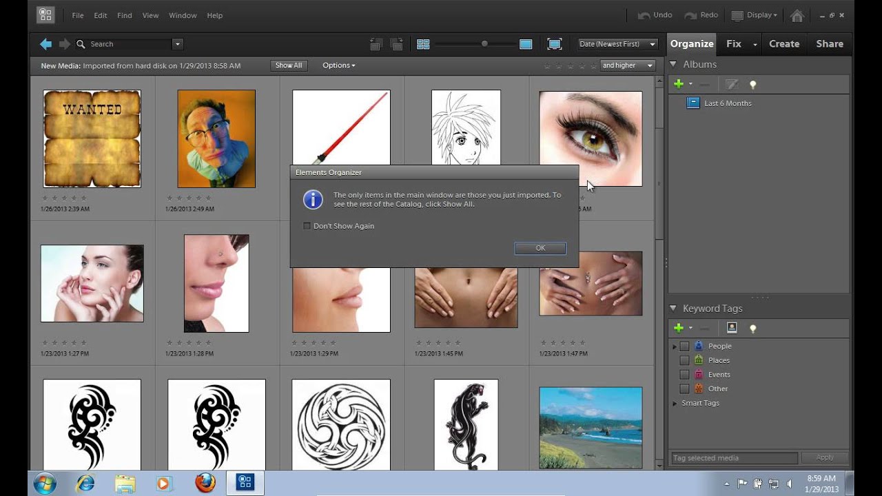 Как использовать Photoshop Elements Organizer