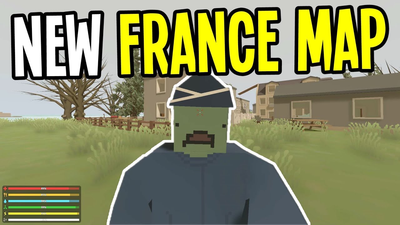 Unturned - NEW FRANCE MAP!! - Unturned France Map Playthrough - Episode 1