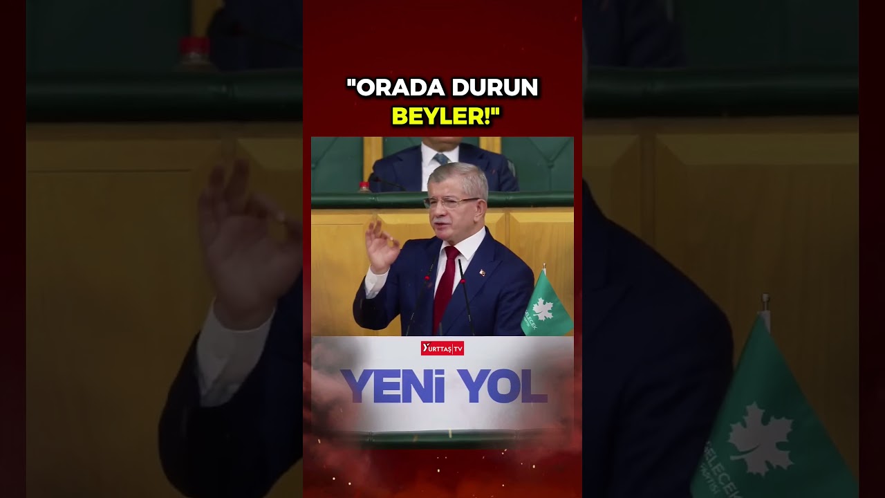 Ahmet Davutoğlu: Orada durun beyler! Bu &uuml;lke parti kapatma davalarından &ccedil;ok &ccedil;ekti!
