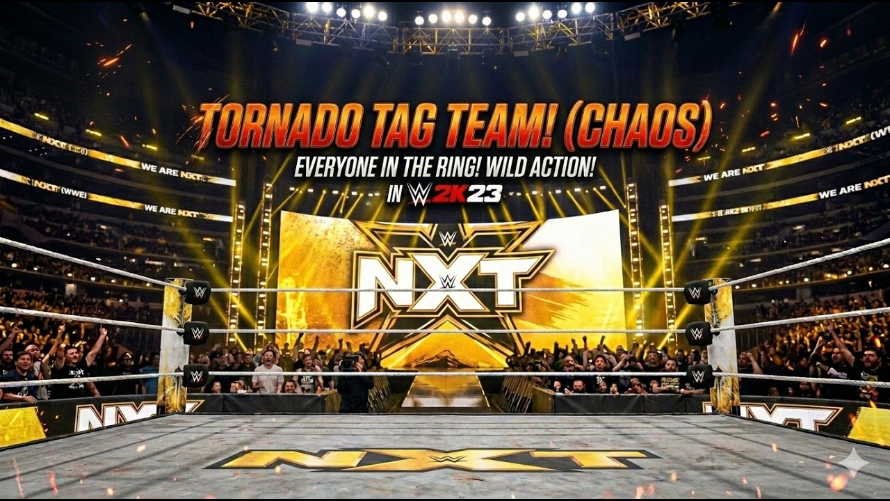 PURE CHAOS! Tornado Tag Team Match in NXT! (WWE 2K23) #WWE2K23 #NXT #TornadoTag