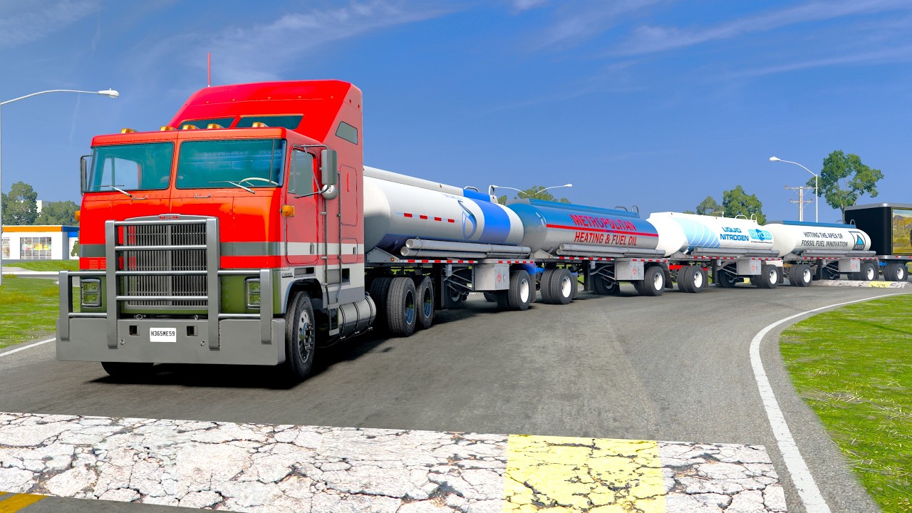 Trucks vs Speed Bumps #79 | BeamNG Drive | TruckBumps
