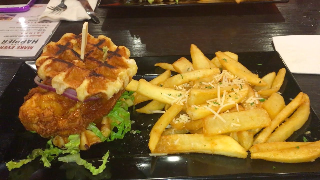 Chicken and Waffles Sandwich - Red Robin Burgers