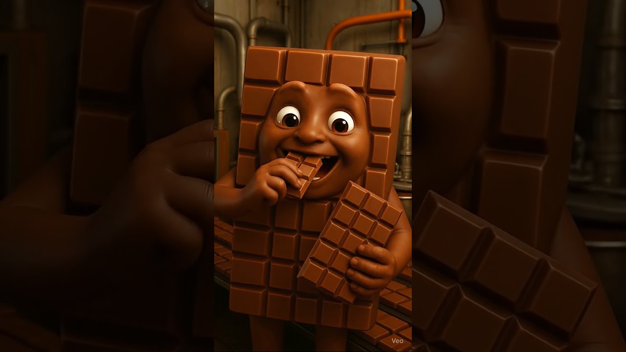 🍫 Funny Chocolate Bar Comes to Life | AI 3D Animation by FunnyRender 🤖🎥