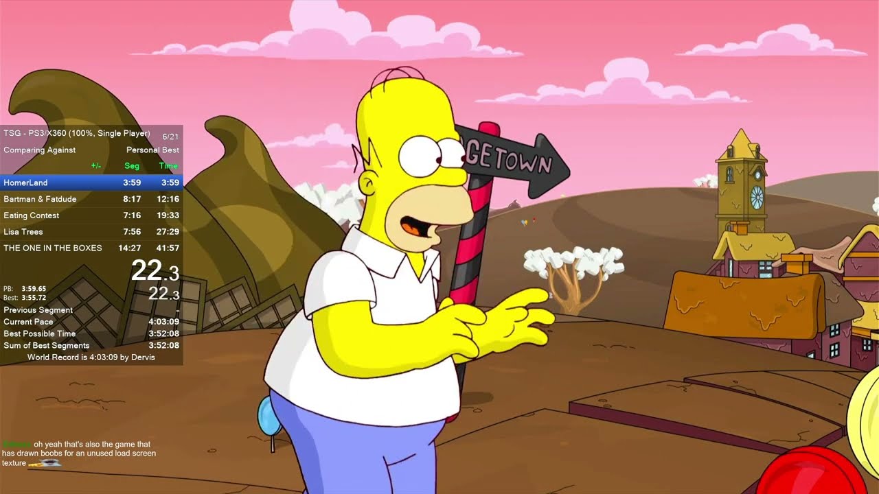 [FWR] The Simpsons Game (X360) 100% Speedrun in 3:59:59