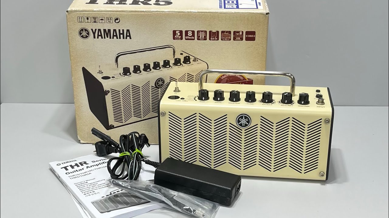 □ ヤマハ YAMAHA コンパクトギターアンプ THR5 電源コード ギター ベース アンプ ケーブル付き 小型 音響機材 音出し確認済み □26030501Y